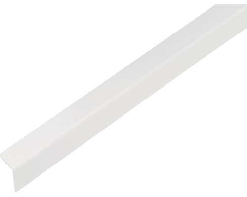 Vinkelprofil ALBERTS plast vit blank självhäftande 20x20x1,5mm 1m