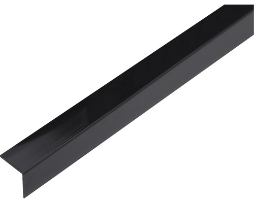 Vinkelprofil ALBERTS plast svart blank självhäftande 20x20x1,5mm 1m