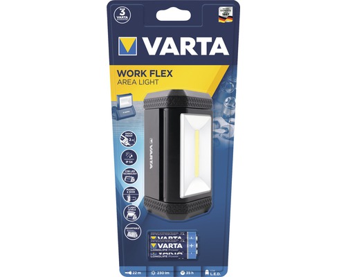 Varta Work Flex Area Light i blisterförpackning