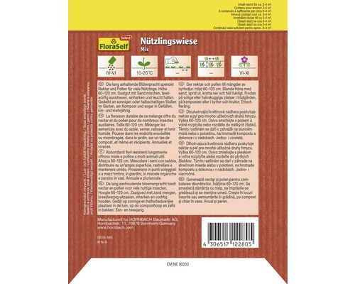 FloraSelf Nützlingswiese Mix fröförpackning