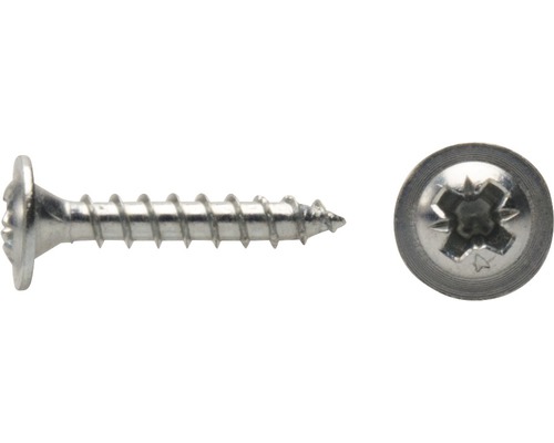 Montageskruv DRESSELHAUS JD Plus PZ 4x30mm galvaniserad Träskruv med linshuvud och Torx-drivning