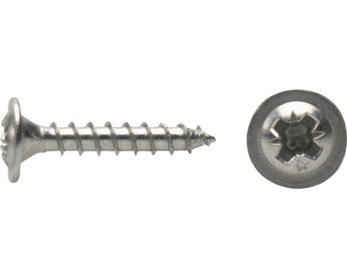 Montageskruv DRESSELHAUS JD Plus PZ 4,5x20mm galvaniserad Träskruv med försänkt huvud och Torx-fäste i detalj