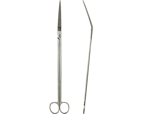 Rostfri sax med raka och böjda blad