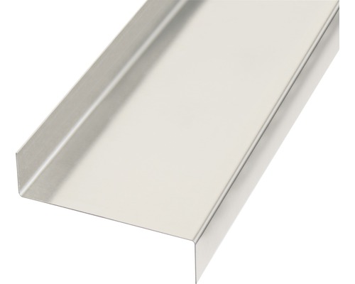 Slätplåt ALBERTS Z-form aluminium natur 18x63x18mm 1m U-profil i rostfritt stål