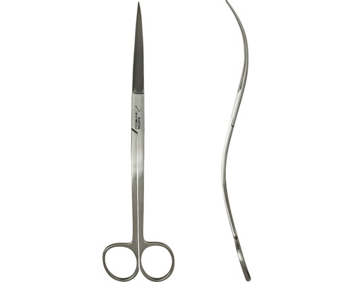Böjd kirurgisk sax i rostfritt stål