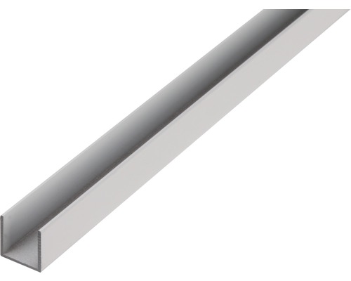 U-profil ALBERTS aluminium natur 8x10x8x1mm 2,6m