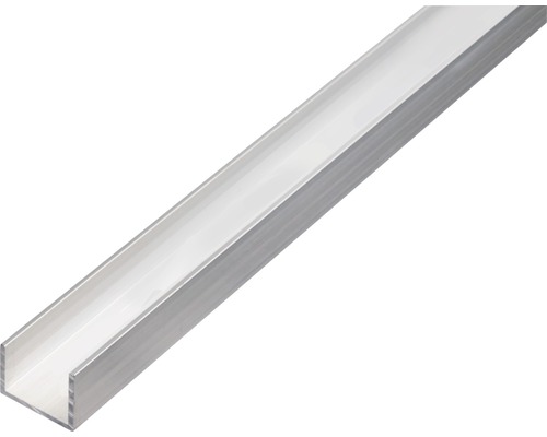 U-profil ALBERTS aluminium natur 13x16x13x1,5mm 2,6m U-profil av metall