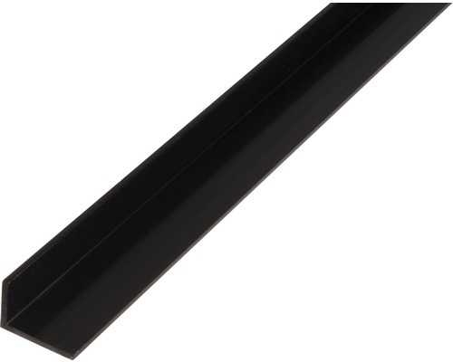 Vinkelprofil ALBERTS plast svart 25x20x2mm 2,6m