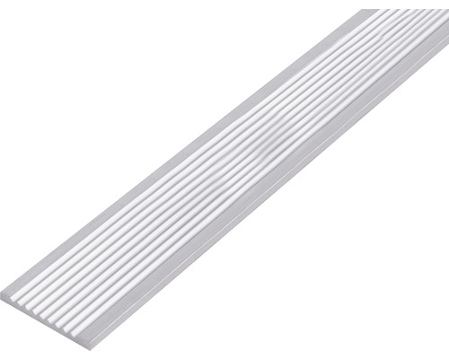 Plattlist ALBERTS aluminium natur räfflad 40x3mm 1m