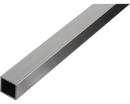 BA-profil ALBERTS fyrkant aluminium natur 25x25x1,5mm 2,6m Fyrkantrör av aluminium
