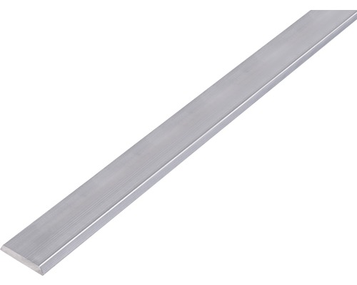 Täckprofil ALBERTS med avrundad kant aluminium natur 25x4mm 1m Metall platt material