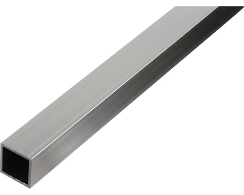 BA-profil ALBERTS fyrkant aluminium natur 40x40x2mm 1m Fyrkantig aluminiumprofil