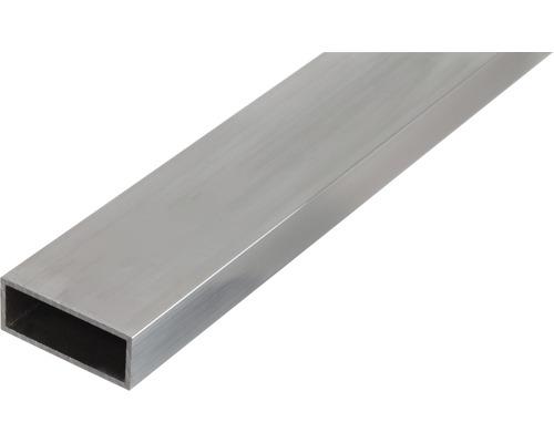 Rektangulärt rör ALBERTS aluminium vitt 50x20x2mm 2,6m Rektangulär aluminiumprofil
