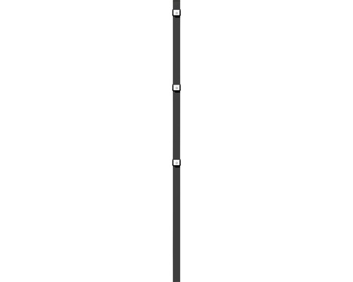 Stolpe ALBERTS för stålnätspanel 6x4x150cm antracit