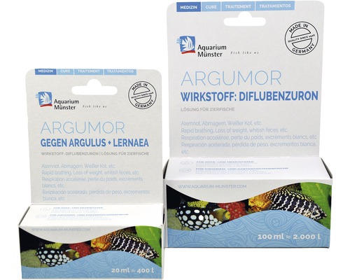 Aquarium Münster Argumor läkemedel mot karplöss och ankmaskar för prydnadsfiskar