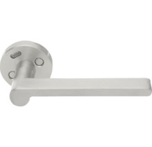 Dörrhandtag med ASSA-logotyp av metall