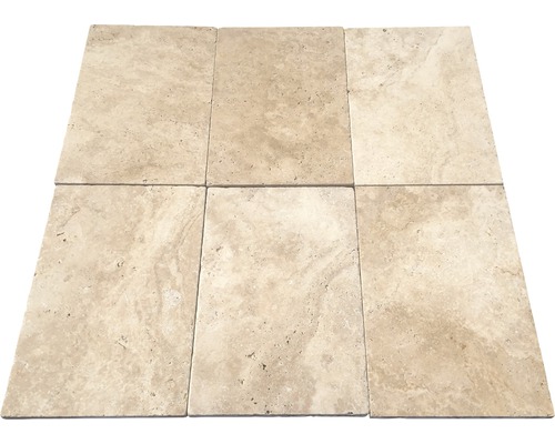 Sex travertinplattor