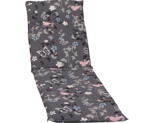 Dyna BEO® solstol polycotton 190x57cm grå antracit vit