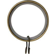 Gardinring av metall med krok för gardinfäste