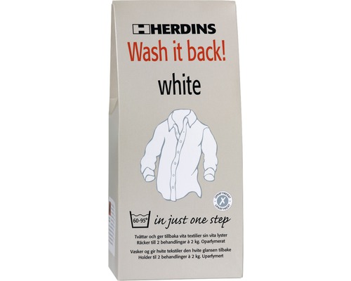 Textilfärg HERDINS Wash It Back vit Textilfärg HERDINS Wash It Back vit