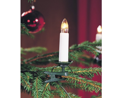 Julgransbelysning KONSTSMIDE 17m 35 varmvita ljus delad stickpropp Elektriskt julgransljus med klämma för fastsättning på julgranen