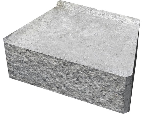 Mursten BENDERS Megastone 100 rakhuggen grå 300x200x100mm-0