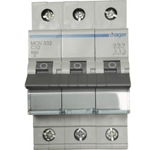 Hager strömbrytare trefas C32