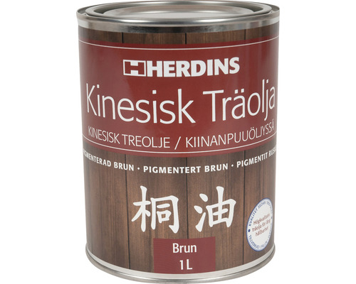 Träolja HERDINS kinesisk pigmenterad brun 1L