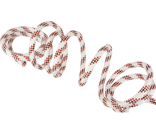 Flätat rep i ett slingrande mönster