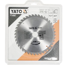 Yato cirkelsågblad med 40 tänder för trä, 210 millimeter diameter