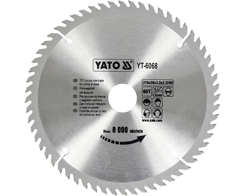 Yato cirkelsågblad för kapning av trä