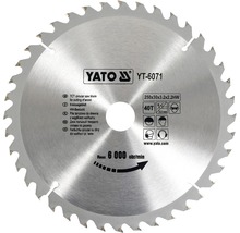 Yato cirkelsågblad 250x30x3,2x2,2HW för trä