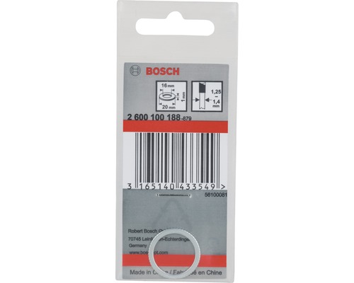 Bosch bricka i blisterförpackning, 16 mm innerdiameter, 20 mm ytterdiameter