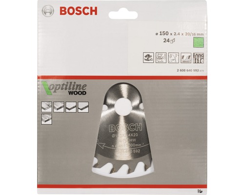 Bosch Optiline Wood dyksågblad med en diameter på 150 millimeter