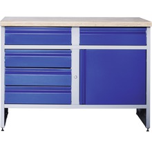 Arbetsbänk med lådor och skåp