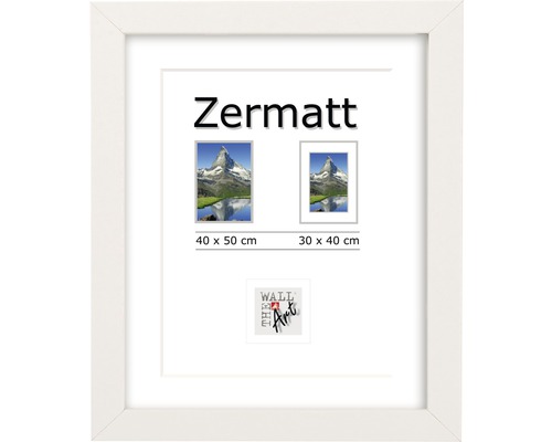 Träram THE WALL Zermatt vit 40x50cm