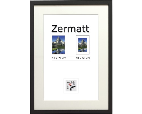 Träram THE WALL Zermatt svart 50x70cm