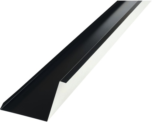 Gavelbeslag PRECIT för takpanneplåt svart 1000 x 100 x 115 mm Takränna av metall