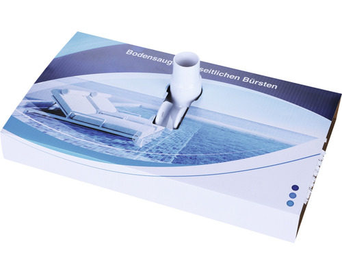 Pooldammsugare med sidoborstar i kartong