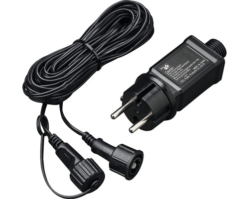 Transformator med kabel och kontakt för belysningssystem