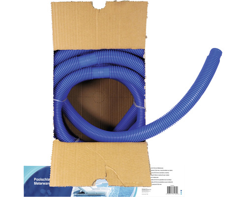 Blå poolslang i kartong
