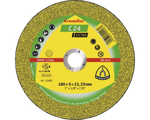 Kapskiva KLINGSPOR C 24 Extra Ø 180x22,23mm-0