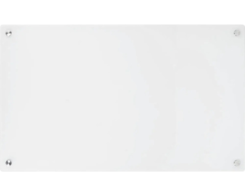 Vit magnetisk glastavla med fäste