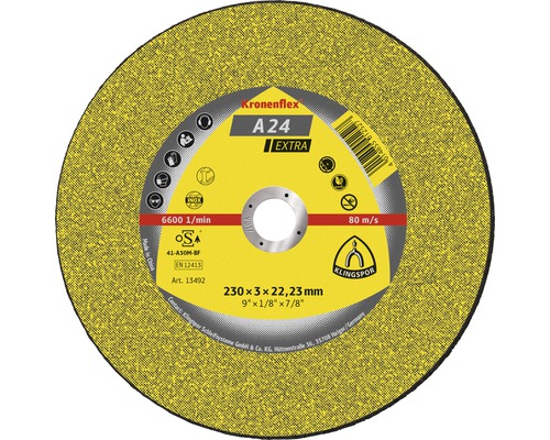 Kapskiva KLINGSPOR A 24 Extra Ø 230x22,23mm