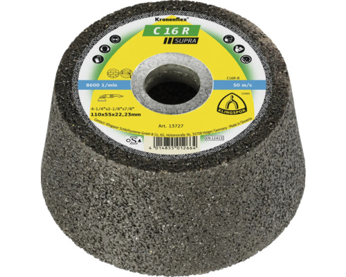Koppslip KLINGSPOR C 16 R Supra Ø 110x22,23mm Koppslip KLINGSPOR C 16 R Supra Ø 110x22,23mm