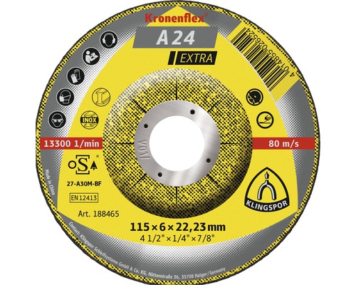 Navrondell KLINGSPOR A 24 Extra Ø 115x22,23mm