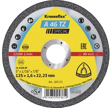 Kapskiva KLINGSPOR INOX A 46 TZ special Ø 125x22,23mm