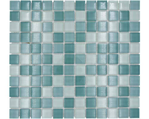 Mosaik glas XCM 8114 30,2x32,7 cm grön