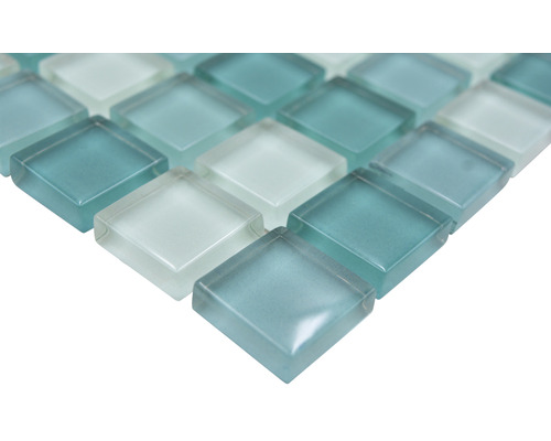 Fyrkantiga mosaikplattor av glas