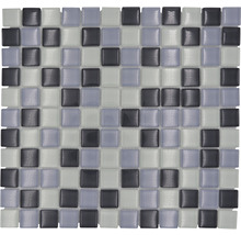 Mosaikplattor med fyrkantiga glasstenar